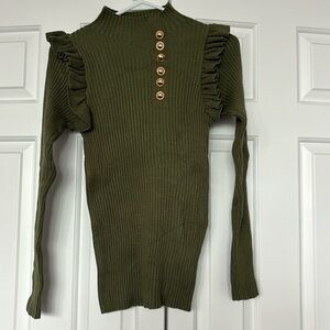 Forest green sweater